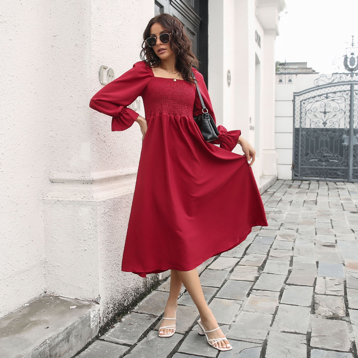 dresses with bell sleeves